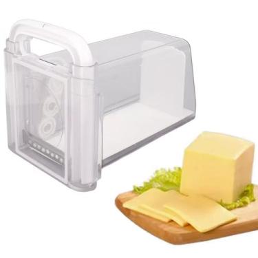 Imagem de Cortador Fatiador Ralador Queijo Presunto Frios Pote Hermetico Lamina 