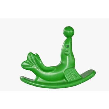 Imagem de Gangorra Infantil Foca Verde Para Crianças e Bebês
