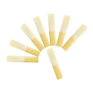 Imagem de Esquirla 8pcs tenor sax palhetas acessórios saxofones substituição com casos individuais resistência 2.5 compacto para profissional para iniciantes