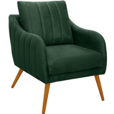 Imagem de Poltrona para Sala e Escritório Decorativa Síria - Konfort, Veludo Ver