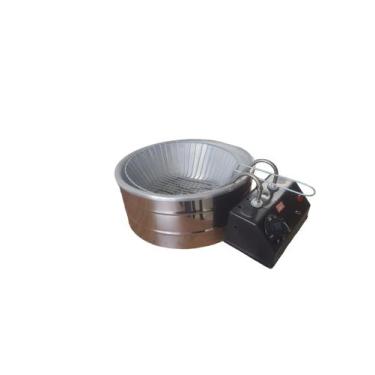Imagem de Fritadeira Elétrica Tacho 3,5 litros Aluminio - maq inox Equipamentos,