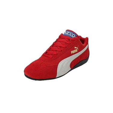 Imagem de PUMA Tênis unissex para adultos, sapatos motorizados, Primavera e verão 23 cores fita vermelho/branco PUMA, 6.5 Women/5 Men