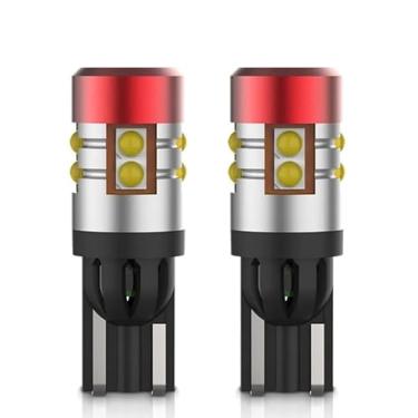 Imagem de Par de Lâmpadas LED T10 W5W com 9 LEDs SMD 3030, Cor Branca 6000K, 12V, Compatíveis com Canbus, Ideais para Luz de Posição, Iluminação Interna ou Placa de Veículos (Branco | T10/168/W5W/194)