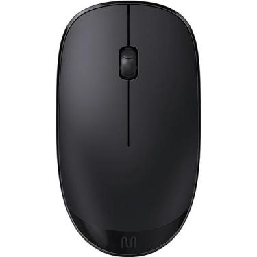 Imagem de Mouse Sem Fio Silencioso DPI Slim Multi Conforto Preto Ofice - Multila