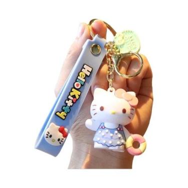 Imagem de Kawaii Hello Kitty Chaveiro Pingente Titular Sanrio Carro Chaveiro Sac
