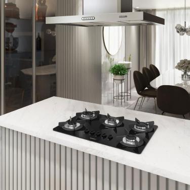 Imagem de Fogão Cooktop Elétrico com 5 Bocas Mesa em Vidro Safe Nardelli
