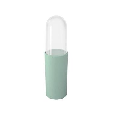 Imagem de Porta Escova Dente Com Tampa Serene Verde Jade - Coza - BRINOX