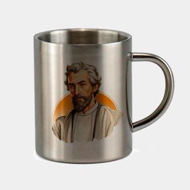 Imagem de Caneca de Inox Premium Prateada 400ml Santo Sao Jose Igreja Catolica 4