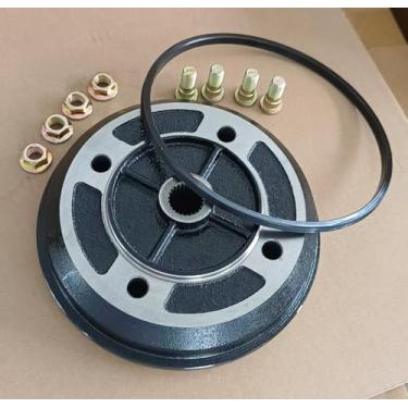 Imagem de Cubo de tambor de freio do eixo da roda traseira 41038-1226 com parafusos e substituição de vedação para Kawasaki Mule 1994-2000 2010 2020 2030 2500 2510 2520 UTV