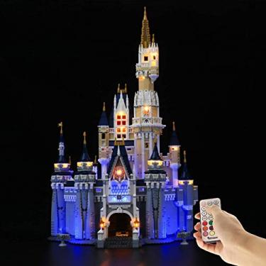 Imagem de BRIKSMAX Kit de iluminação LED para o Castelo da Disney – Compatível com Lego 71040 – Versão atualizada com controle remoto – Não inclui o conjunto Lego