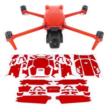 Imagem de WRAPGRADE Adesivo decalque compatível com DJI Air 3S (super vermelho)