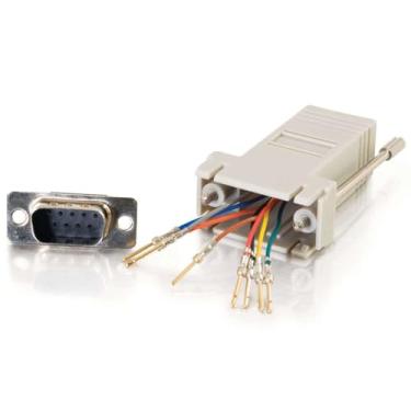 Imagem de C2G Adaptador modular 02945 RJ45 para DB9 macho Serial RS232, cinza