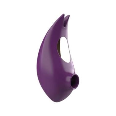 Imagem de Estimulador Clitoriano Duplo 10 Modos De Pulsação Vibrador Compacto Discreto e Recarregável [VINHO]