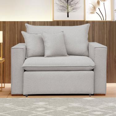 Imagem de Poltrona Retrátil 100cm Barcelona Gelo