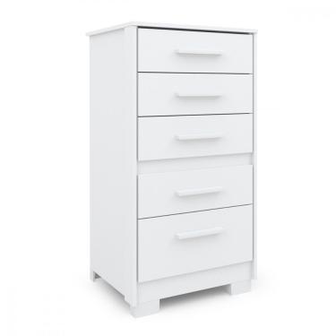 Imagem de Cômoda Gaveteiro Primacy 5 Gavetas Branca Batrol Branco