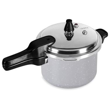 Imagem de Panela De Pressão Indução Brinox Ceramic Life Super Antiaderente Pró- Ceramic 22 Cm 5,4 L Cor Gris Cinza