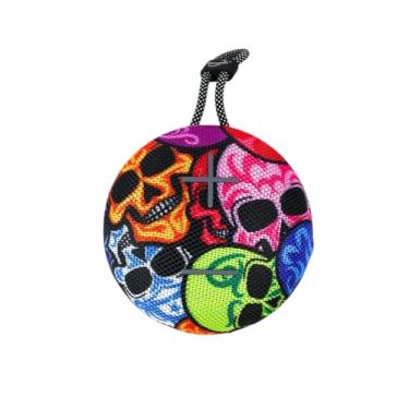 Imagem de Caixa de Som Bluetooth 5.2 À Prova d’Água - 8W, Entrada USB, SD, P2, Bateria 6h, TWS, Speaker Compacto e Portátil, Alta Potência e Som Claro (Caveiras)