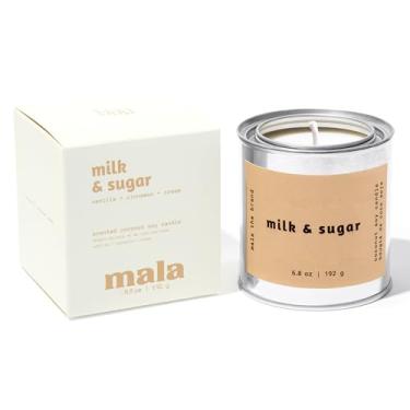 Imagem de Mala Velas perfumadas - Velas de leite e açúcar para gourmand - Vela perfumada de canela e baunilha - Velas de soja vegana - Vela de aromaterapia derramada à mão com queima de 45 horas - 200 ml