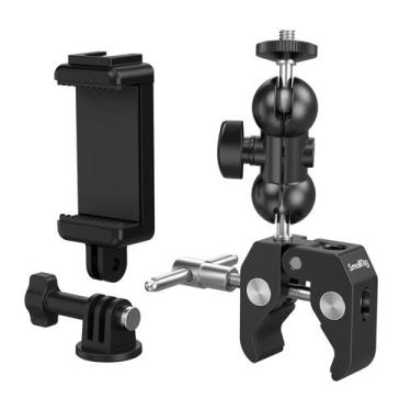 Imagem de Kit de montagem de câmera SMALLRIG Ball Head Magic Arm com Super Clamp