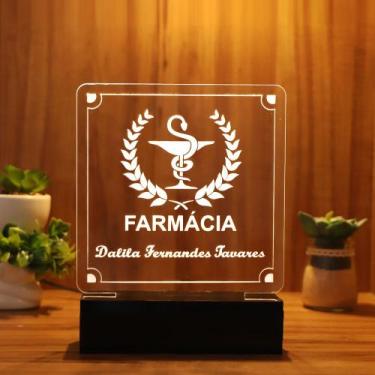 Imagem de Luminária Abajur Farmácia LED Branco - Bold