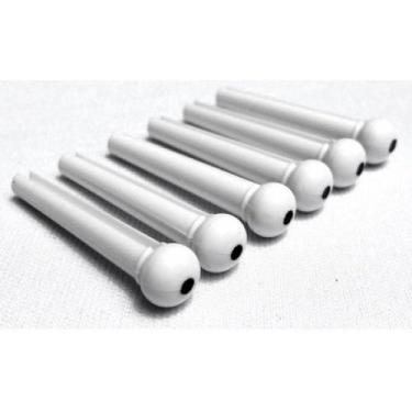 Imagem de Pino plastico p/cordas p950 wh 6 unid - Strinberg