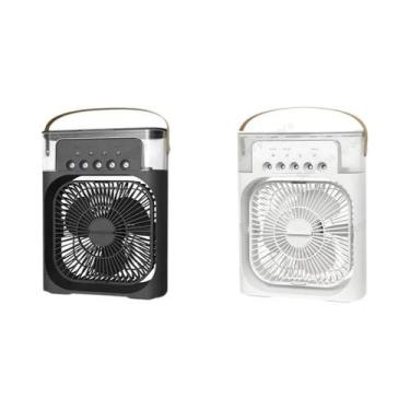 Imagem de Ventilador De Resfriamento Hidráulico Portátil 600ML LED Luz Noturna 3