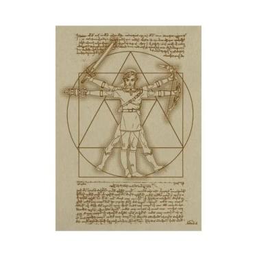 Imagem de Zeldas Link Legend Videogame Pintura Em Tela Arte De Parede Para Quart