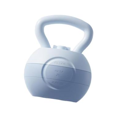 Imagem de oshhni Kettlebell com água para treinamento de glúteos, ferramenta de peso ajustável de 2 a 6 kg, equipamento de fitness para treinamento doméstico, Azul