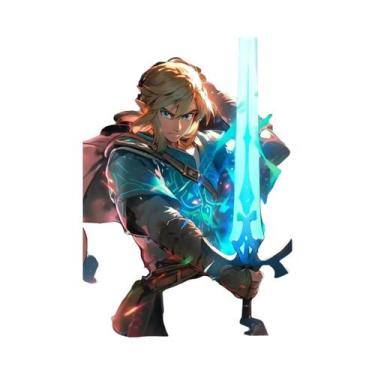 Imagem de Zeldas Link Legend Videogame Pintura Em Tela Arte De Parede Para Quart