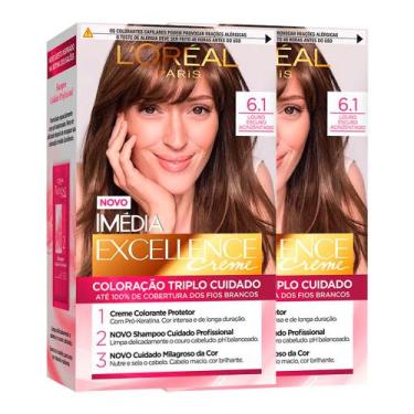 Imagem de LOréal Paris Coloração Imédia Excellence Kit - 6.1 Louro Escuro Acinze
