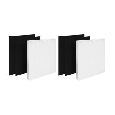 Imagem de Nispira (2) Filtro de substituição True HEPA (4) de carbono ativado compatível com purificador de ar Coway Airmega 200M AP-1518R, Mighty Air AP-1512HH, 2 conjuntos