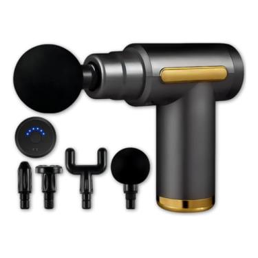 Imagem de Pistola Pro Massageadora Elétrica Miofascial Corp Fisioterap(Cinza-escuro)