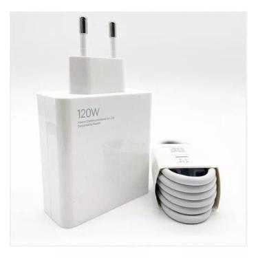 Imagem de Carregador Turbo 120W com Cabo  Ultra Rápido e Seguro - Atacadum