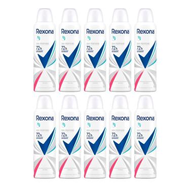 Imagem de Kit 10 Desodorante Rexona Sem Perfume Aerosol Antitranspirante 72h 150ml