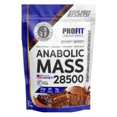 Imagem de Suplemento em pó ProFit Laboratórios Anabolic Mass 28500 proteínas em sachê de 3kg (Chocolate)