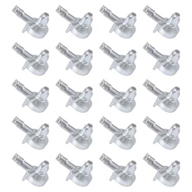 Imagem de Tinoaly 20 Pinos de Suporte de Prateleira para Estante IKEA Billy, Pinos Prateleira Liga Prata Pino Substituição para Armários Compatíveis com Estante IKEA Billy (Peça 131372)