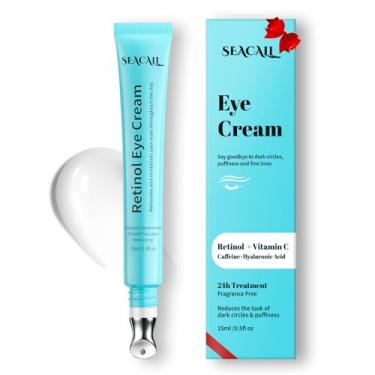 Imagem de Seacall Creme Para Os Olhos Com Retinol - Creme Para Os Olhos Com Ácido Hialurônico E Cafeína Para Olheiras E Inchaço, Antienvelhecimento - Reduz Rugas E Repara A Área Dos Olhos (15Ml)