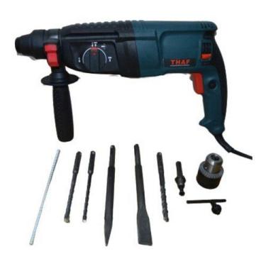 Imagem de Furadeira De Impacto + Martelo Rompedor 800w - Cor Azul Frequência 60 