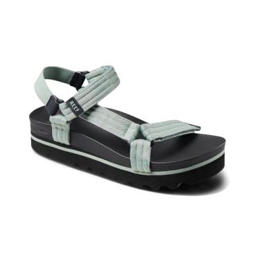 Imagem de REEF Sandália plataforma feminina Cushion Rem Hi com alça ajustável, suporte de arco e salto, Frosty, 36