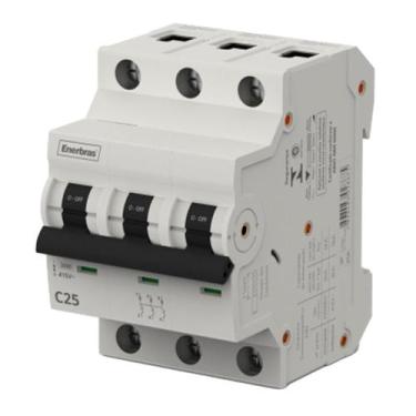 Imagem de Mini Disjuntor Tripolar 25A ENERBRAS