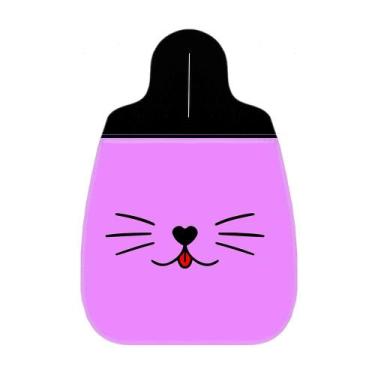 Imagem de Lixeira Lixinho Carro 1 Gato Rosa Lingua Fofo 1 - Polo Cat
