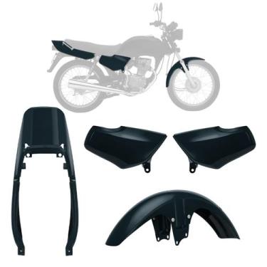 Imagem de Kit Carenagem 3 Peças Moto Honda Titan Ano 1995 1996 1997 1998 1999 - 
