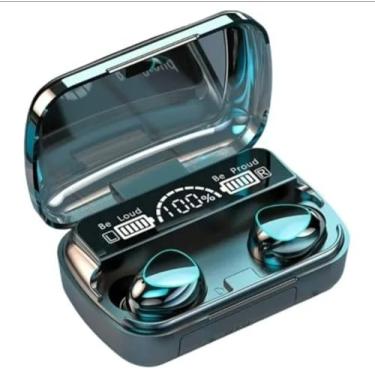 Imagem de Fone De Ouvido Sem Fio Bluetooth 5.2 C/Microfone A Prova D'água Genérico (Metalico)