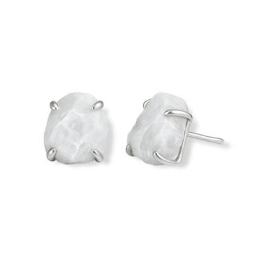 Imagem de Brinco Tarraxa Angelita - Cristal Natural, Prata 925