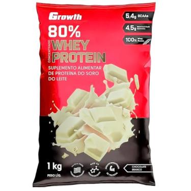 Imagem de Whey Protein (80% Proteína Concentrado) - (1KG, Chocolate Branco)