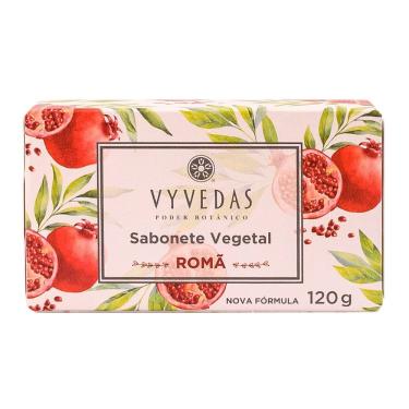 Imagem de Sabonete em Barra Vegetal Vyvedas Romã 120g