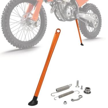 Imagem de IUVWISN Dirt Bike Kickstand CNC Suporte lateral de motocicleta com molas para EXC EXC-F EXC-R XC XCW XCF XC-F XC-W XCF-W XCR-W 150 200 250 300 350 400 450 500 505 530 2008-2015 Laranja