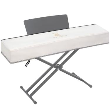 Imagem de Zreephy Capa Protetora Contra Poeira Para Teclado De Piano Com Suporte Partituras E Abertura Zíper, Compatível Pianos Digitais Yamaha Dgx670 88 Teclas, Série Kbp