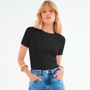 Imagem de Camiseta Colcci Iconic Relevo Feminino-Feminino