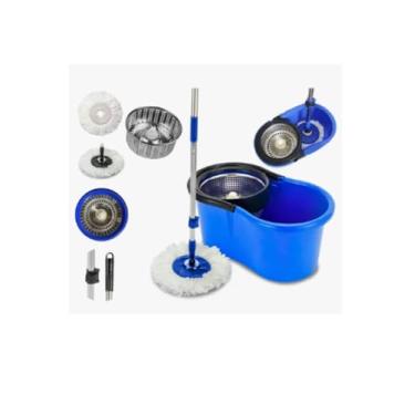 Imagem de Mop Giratório 360 com Balde, Rodo Mágico Esfregão, Kit Completo com Refil para Limpeza